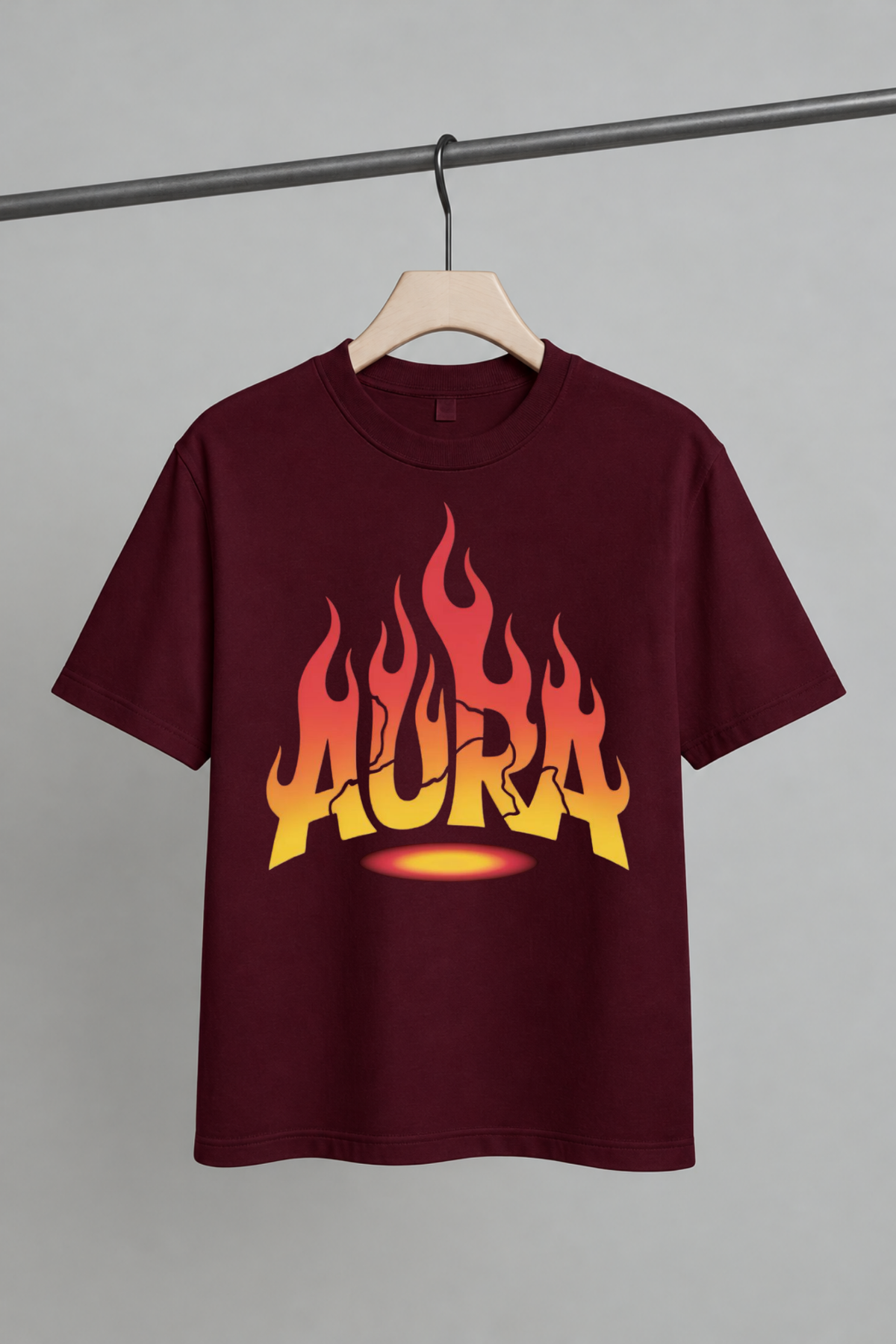 Aura Flame Graphic | Unisex Oversized T-Shirt