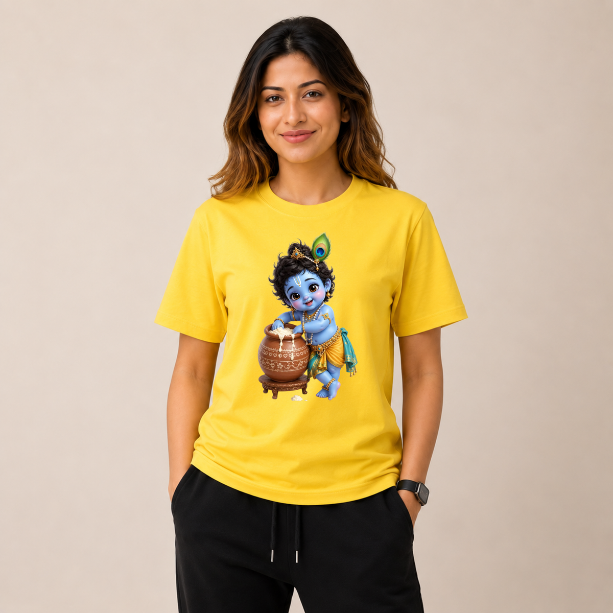 Little Krishna – Makkhan Chor | Unisex Regular Fit T-Shirt