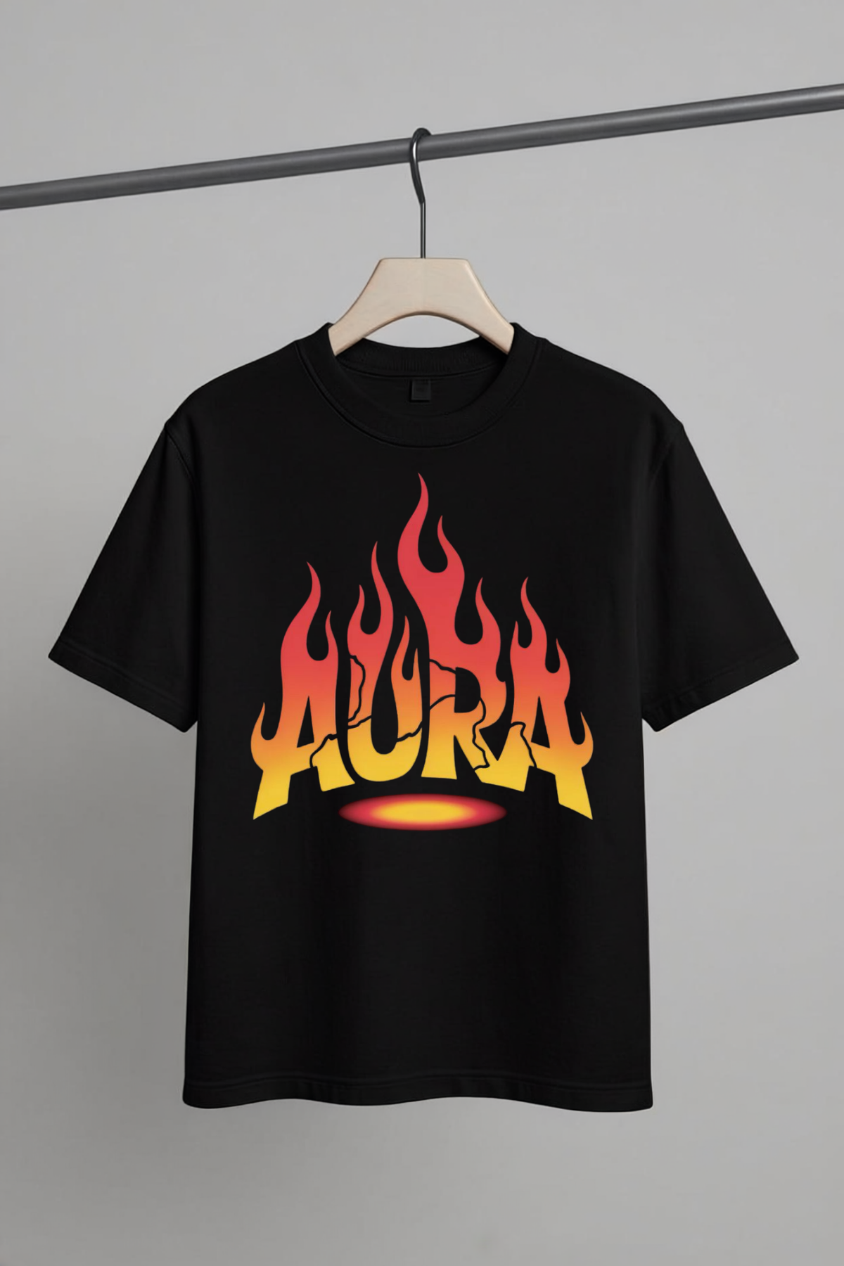 Aura Flame Graphic | Unisex Oversized T-Shirt