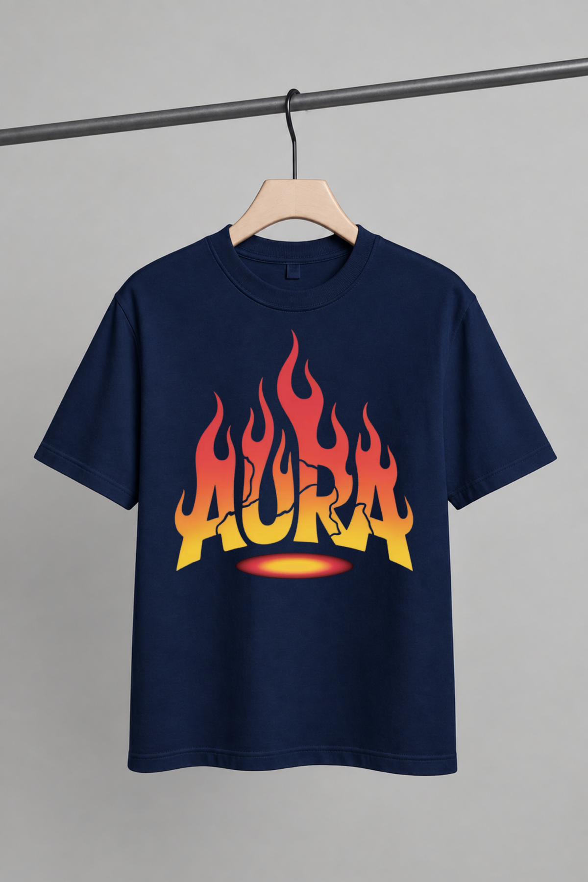 Aura Flame Graphic | Unisex Oversized T-Shirt
