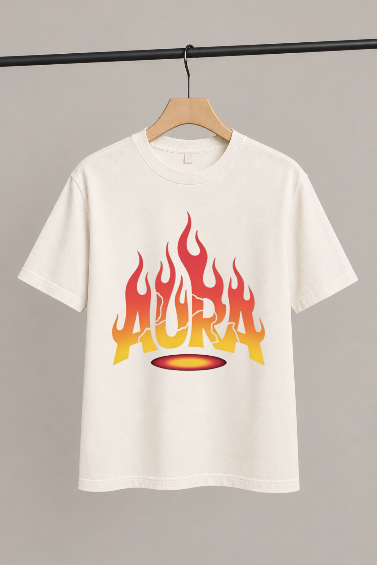 Aura Flame Graphic | Unisex Oversized T-Shirt