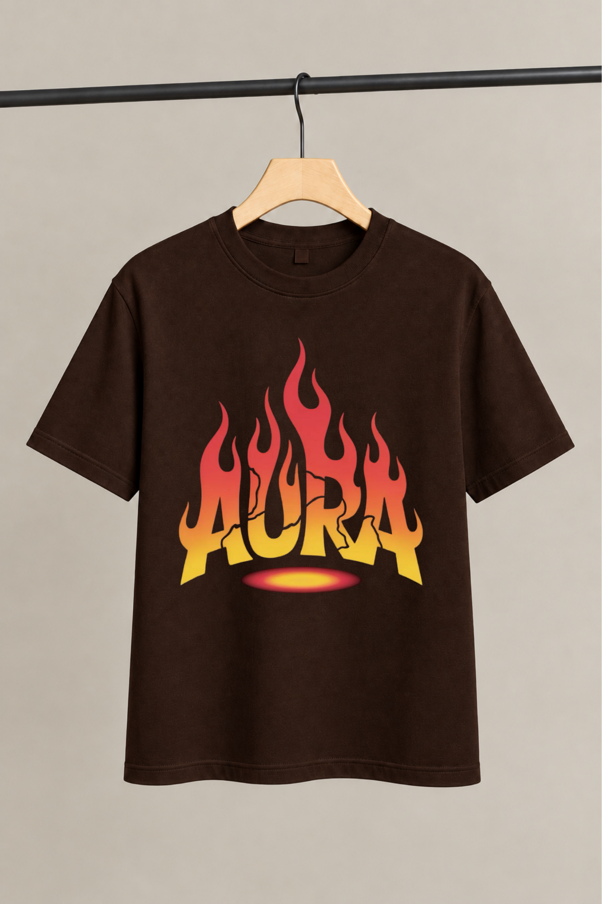 Aura Flame Graphic | Unisex Oversized T-Shirt