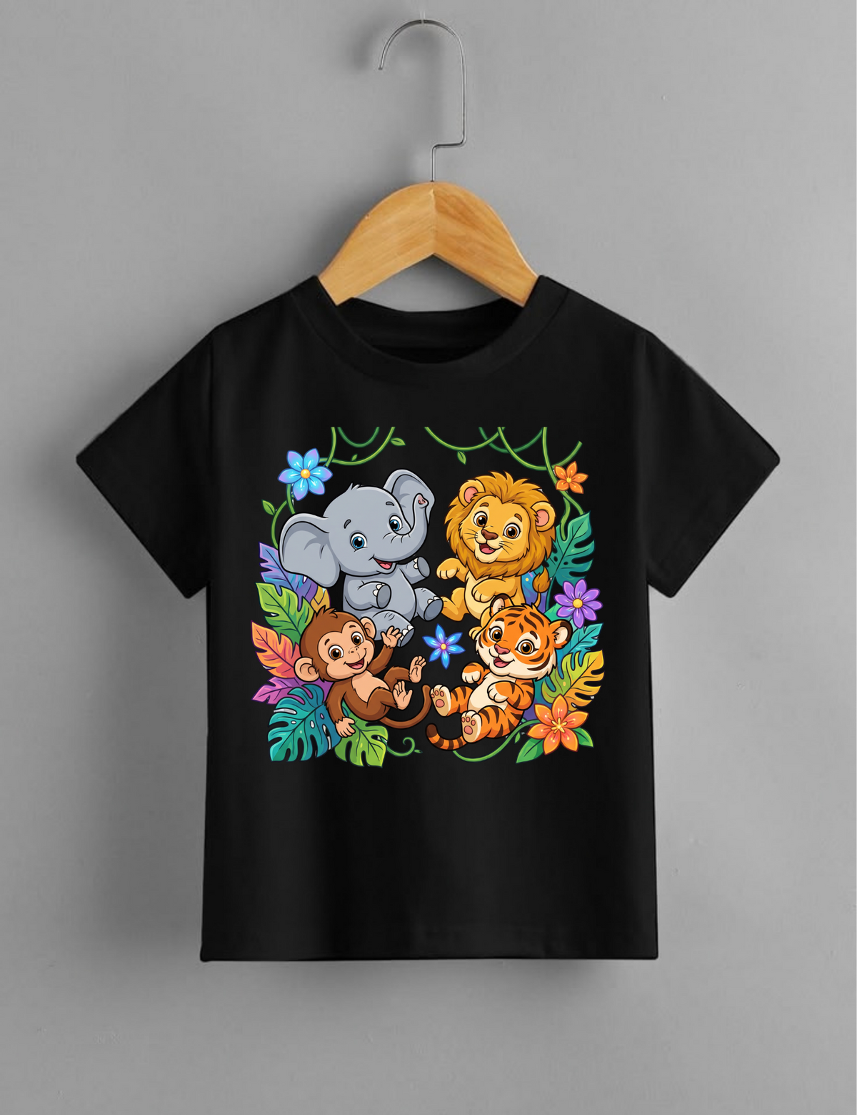 Cute Jungle Animals | Kids’ Graphic T-Shirt