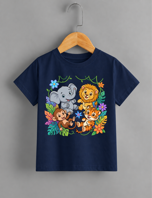 Cute Jungle Animals | Kids’ Graphic T-Shirt