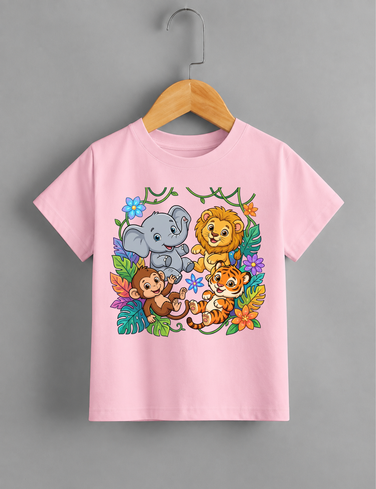 Cute Jungle Animals | Kids’ Graphic T-Shirt