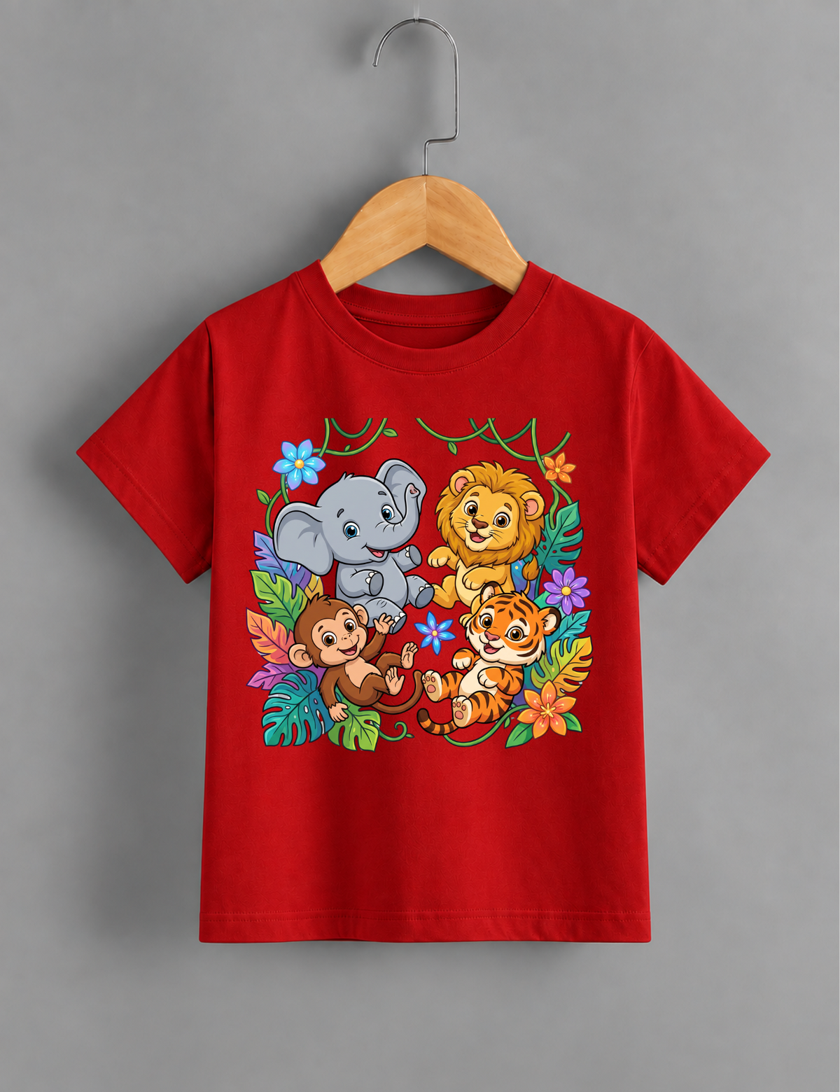 Cute Jungle Animals | Kids’ Graphic T-Shirt
