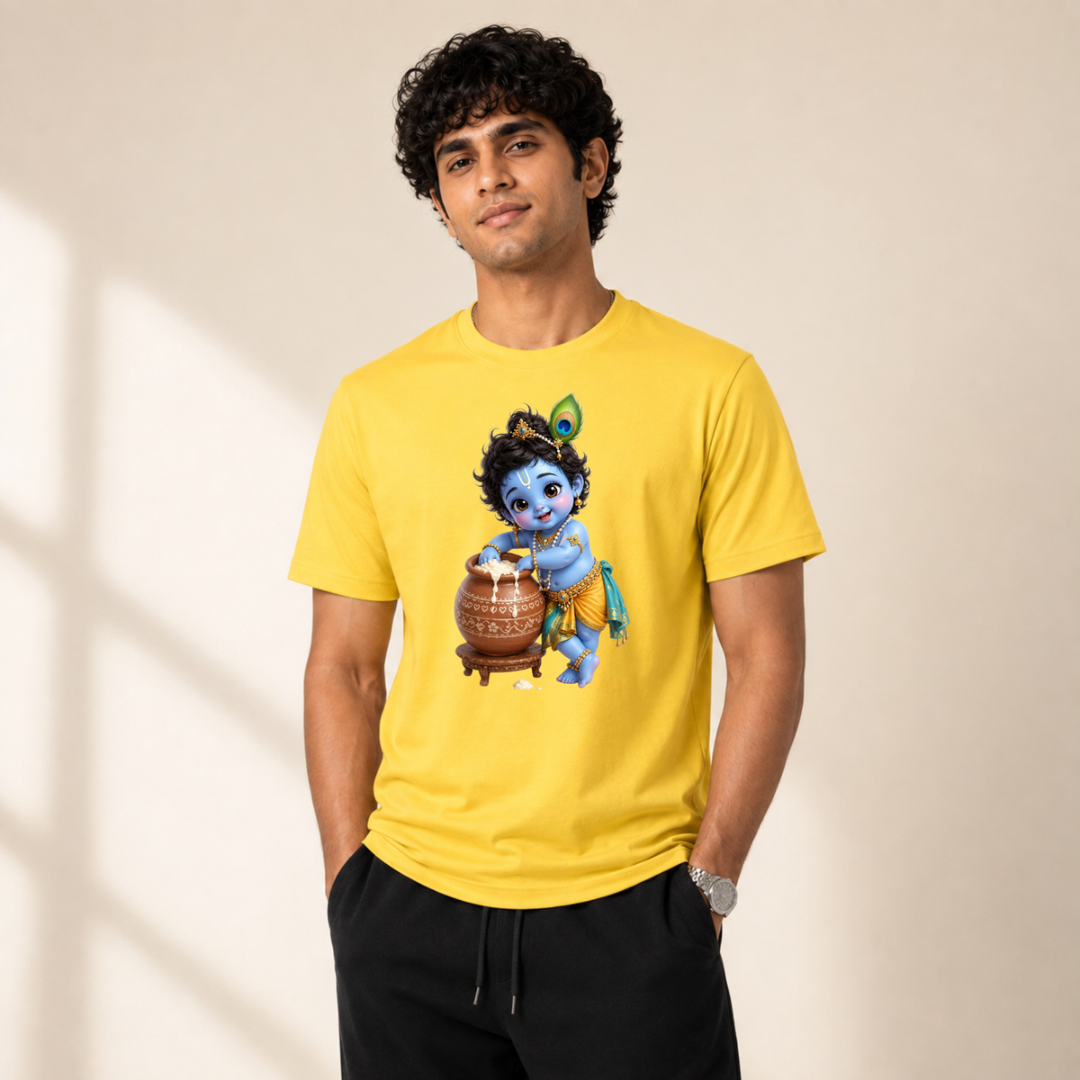 Little Krishna – Makkhan Chor | Unisex Regular Fit T-Shirt