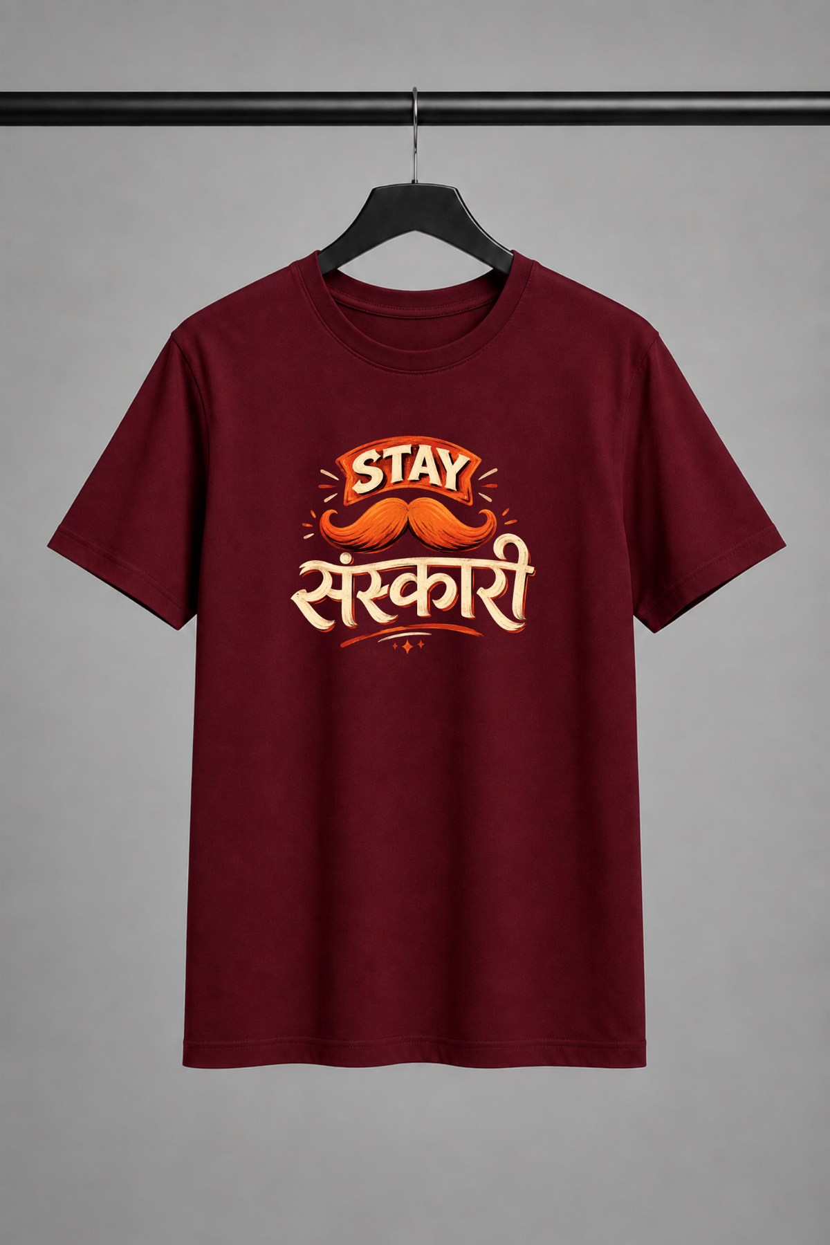 Stay Sanskari | Unisex Regular Fit T-Shirt