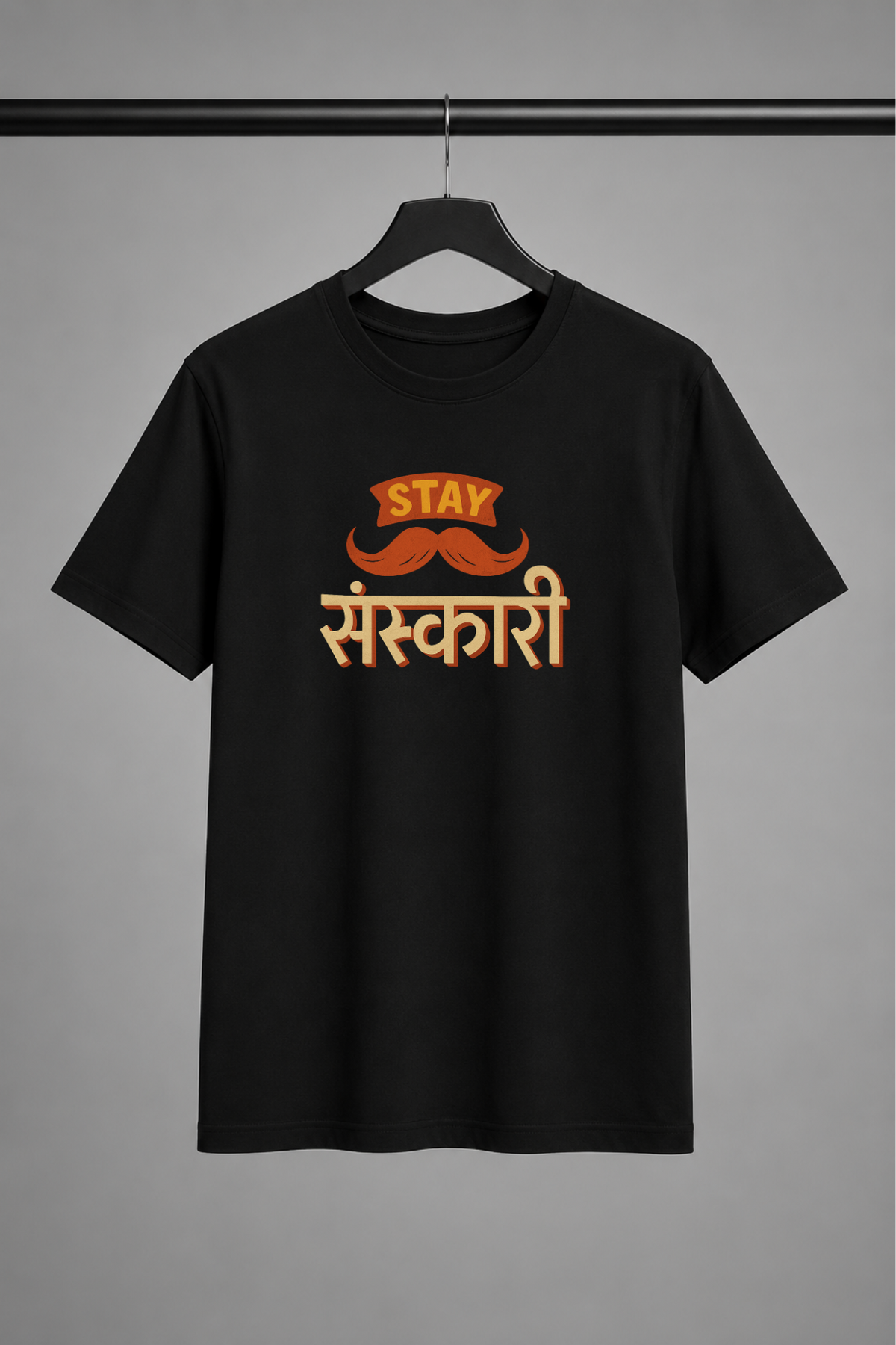 Stay Sanskari | Unisex Regular Fit T-Shirt